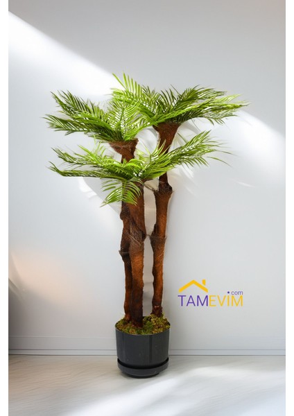 Her Köşeye Uyumlu - Yapay Ağaç Areka Palmiye 3 Katlı 38 Yaprak 130 cm indirimleri