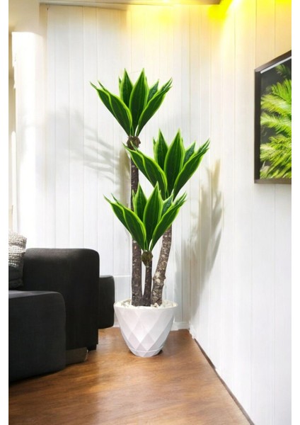 Yapay Kılıç Çiçeği Ağacı - Salon Bitkisi - Yapay Çiçek - 1.2 Metre
