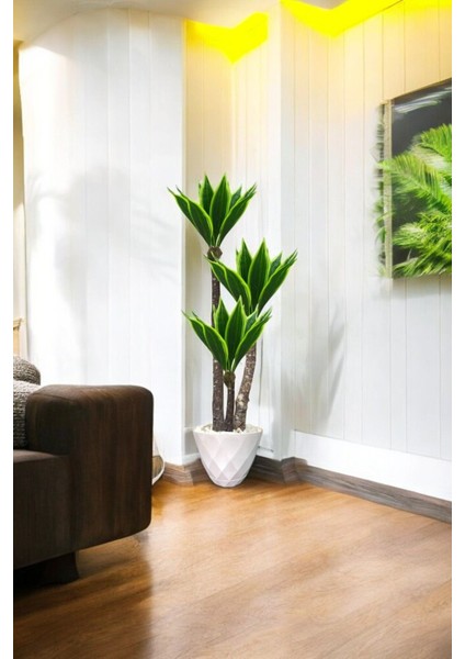 Yapay Kılıç Çiçeği Ağacı - Salon Bitkisi - Yapay Çiçek - 1.2 Metre