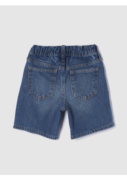 Erkek Bebek Mavi Disney Loose Pull-On Denim Şort modelleri