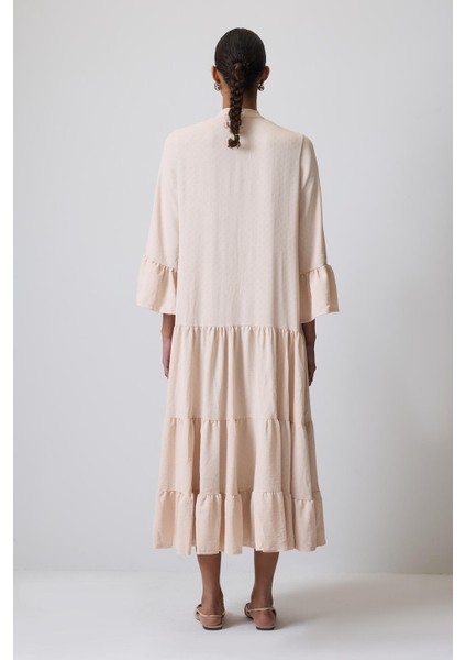 Düğmeli Oversize Elbise