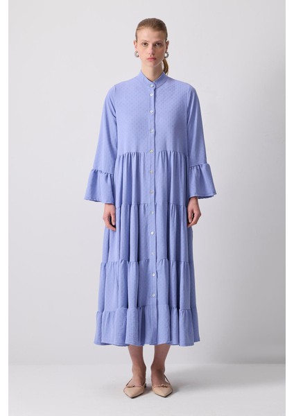 Düğmeli Oversize Elbise