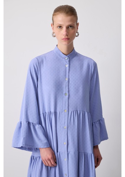 Düğmeli Oversize Elbise