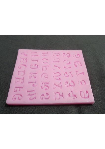 Minyatür 13mm Harf Alfabe Seti Silikon Kalıp K-228 modelleri