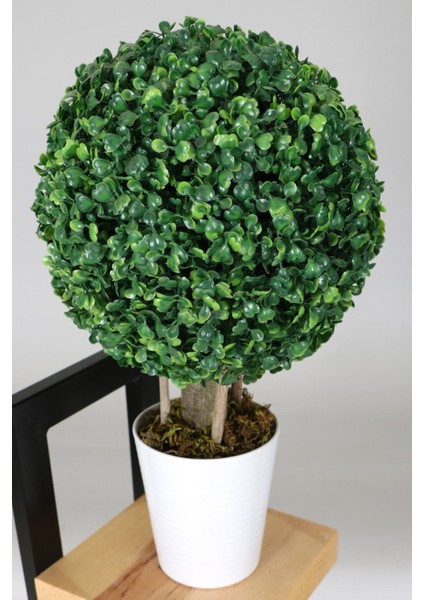 Yapay Küçük Şimşir Ağacı 46 cm Beyaz Saksılı fiyatları