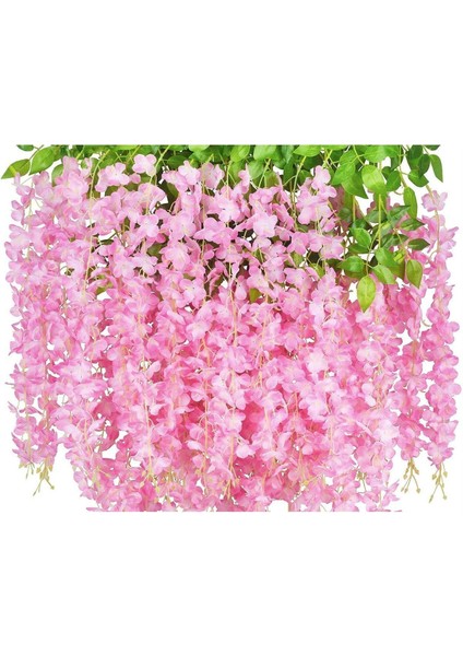 Yapay Sarkan Akasya Çiçeği 80-110 cm Pembe 12LI Paket fiyatları