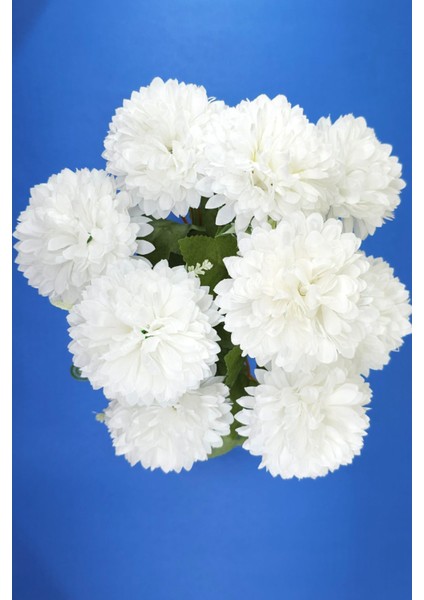 Yapay Lüx Krizantem Kartopu ___ Yıldız Çiçeği Karanfil Ağacı Sarmaşık Gelin Buketi Saksısız Kokina fiyatları