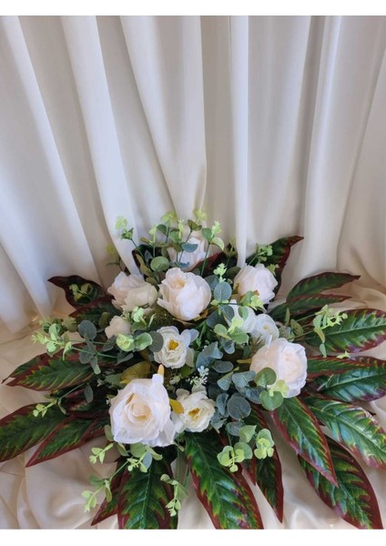 Gelin Arabası Süsü Yapay Çiçek/mağaza Vitrin Dekoru