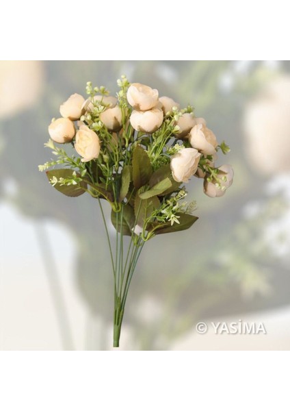 Ekru Krem Şakayık Fındık Gülü 45 cm Ev Vazo Dekor Süsü fiyatları