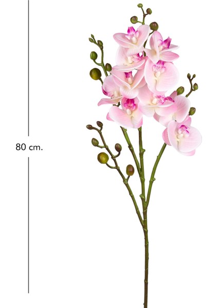 Yapay Orkide Gerçek Dokulu Pembe 80 cm . modelleri