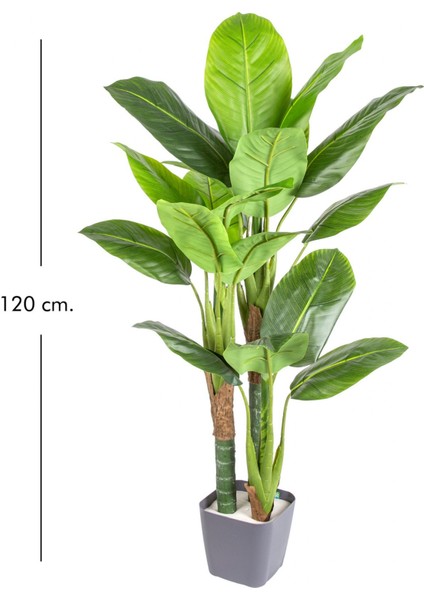 Yapay Ağaç Difenbahya Gerçek Dokulu 21 Yaprak 120 Cm.