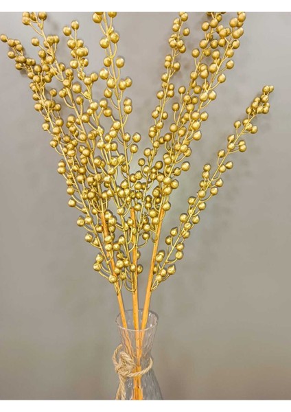 Osohome 3 Adet Gold Rengi Yapay Kokina 85 cm Şık Bir Dekoratif