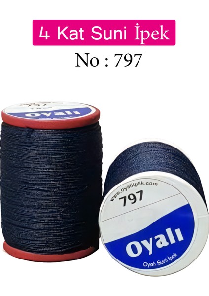 4 Kat Suni Ipek Iplik Iğne Oyası Boncuk Ipi Tığ Oyası NO:797