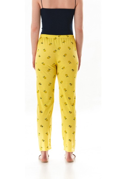 Limon Baskılı Pijama Altı