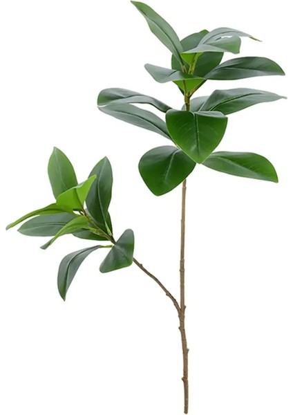 Yapay Ağac Kauçuk Bitkisi 2 Dallı 105 cm (Saksısız)