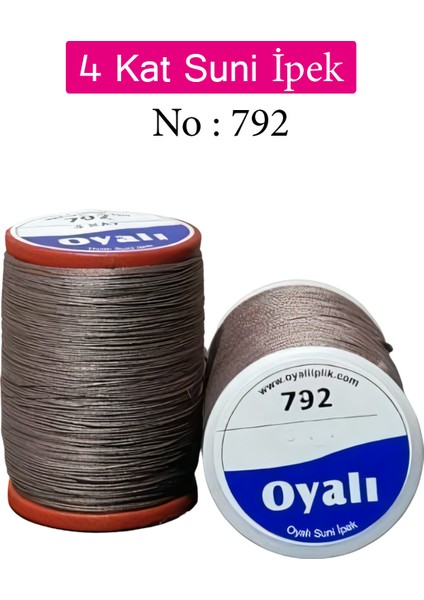 4 Kat Suni Ipek Iplik Iğne Oyası Boncuk Ipi Tığ Oyası NO:792