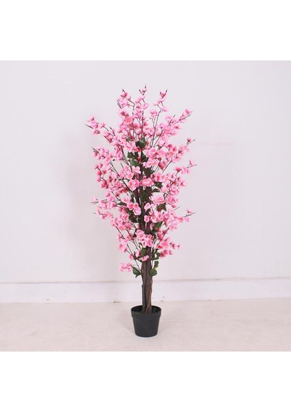 Yapay Ağaç Pembe Japon Kiraz Çiçeği Bahardalı Ağacı Sakura Çiçeği Çalılı 150 cm indirimleri