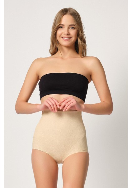 Ten Mi 2842 Lazer Dantelli Slip Korse Yeni