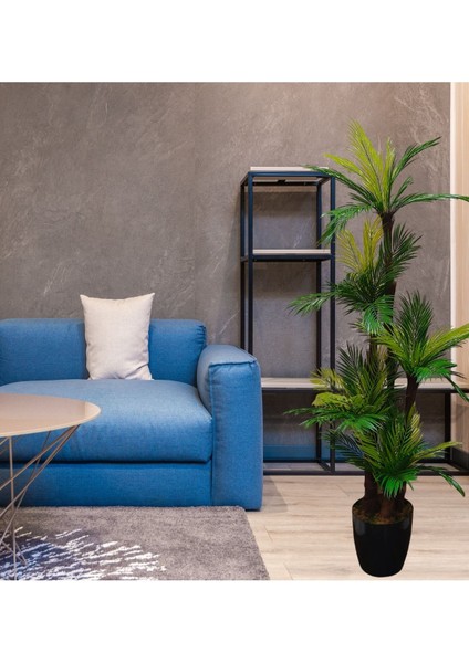 Areka Palmiye Ağacı 5 Gövdeli Yoğun Yapraklı Ev ve Ofis Için Yapay Ağaç modelleri