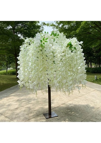 6 Adet Yapay Çiçek Sarkan Akasya 80 cm 3 Dallı 6 Adet Bağ