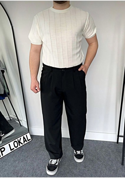 Erkek Bisiklet Yaka Örme Triko T-Shirt fiyatları