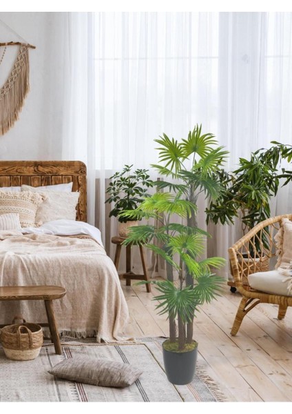 Yapay Ağaç Palmiye Fanpalm 3katlı 24YAPRAK 130*65 cm