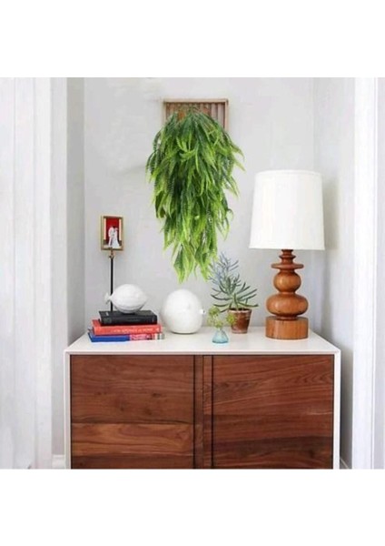 Yapay Çiçek Sarkan Boston Fern 60 cm 5dallı TY124 Yapay Sarmaşık Yeşil indirimleri