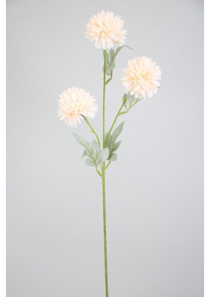 Yapay Çiçek 3lü Top Karanfil Dalı 62 cm Somon