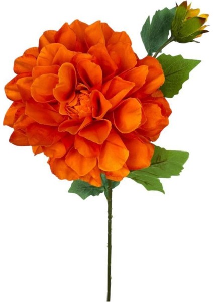 Yapay Çiçek Krizantem Orange Turuncu Tek Dal Tomurcuklu 65*17 cm Kumaş Çiçek Uzun Dal fiyatları