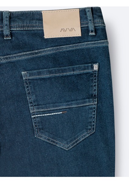 Erkek İndigo Pamuklu Oslo Carrot Fit Jean Pantolon A51Y3552 fırsatları
