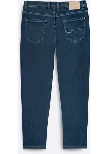 Erkek İndigo Pamuklu Oslo Carrot Fit Jean Pantolon A51Y3552 indirimleri