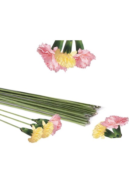 Çiçek Teli No:18 (1.5mm) - 9 Adet 60 cm - Yeşil