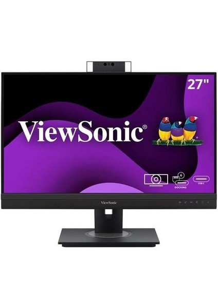 Vıewsonıc 27" IPS VG2757V-2K Hello ve Zoom Sertıfıkalı Acılır Web Kamerası ve 5W Hoparlorlu Qhd 100Hz Vıdeo Konferans Yerlestırme Monıtoru