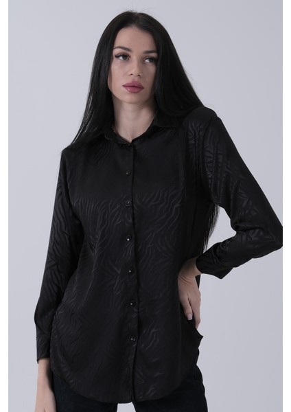 Siyah Oversize Jakar Bluz 3970274.01