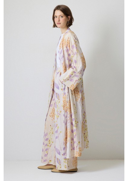 Desenli Kimono Pantolon Takım