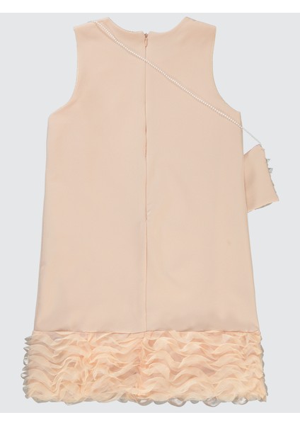 Kız Çocuk Elbise 10-13 Yaş Pudra fiyatları