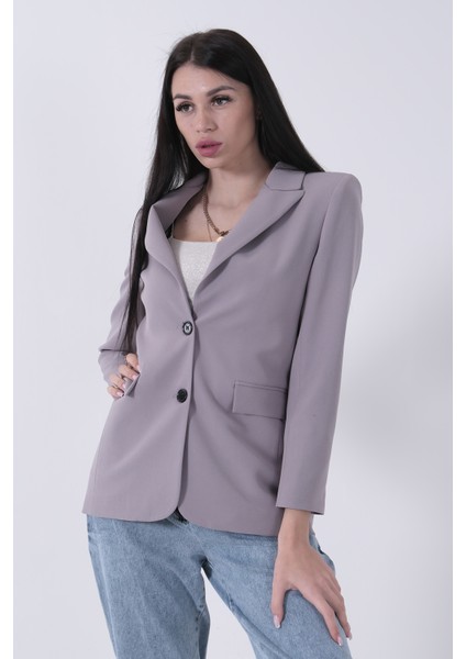 Gri Vatkalı Astarlı Blazer Ceket 0105110.06 modelleri