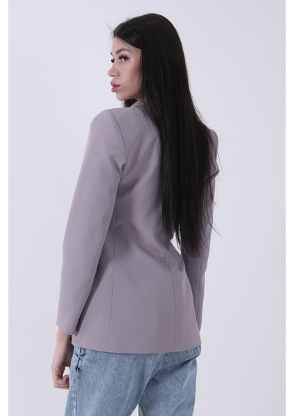 Gri Vatkalı Astarlı Blazer Ceket 0105110.06 fırsatları