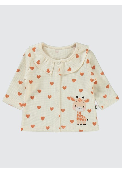 Kız Bebek Pijama Takımı 1-6 Ay Fildişi modelleri