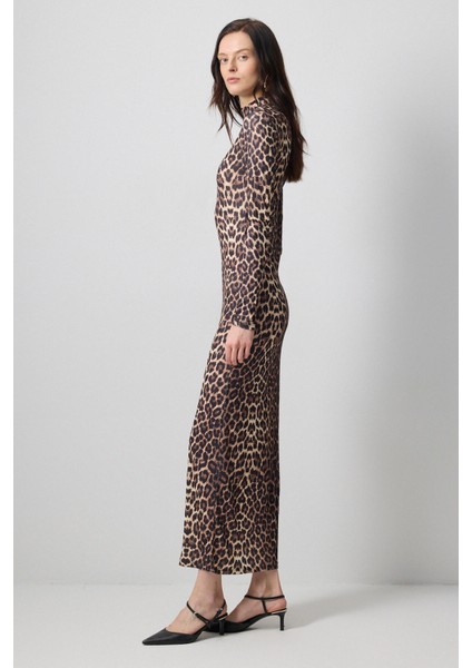 Leopar Desenli Elbise modelleri