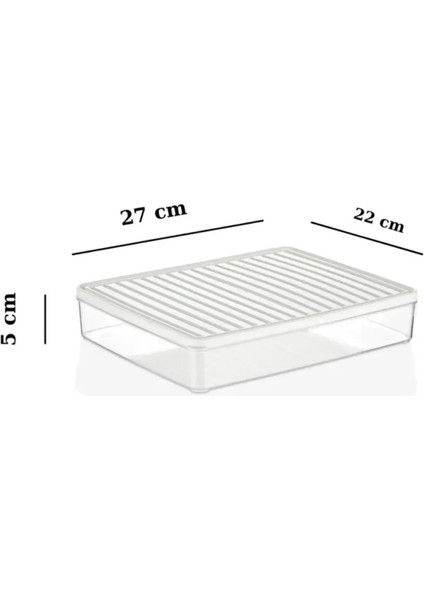 3’lü Şeffaf Kapaklı Saklama Kabı Seti | 2 Küçük + 1 Büyük | 2,5 Litre | Buzdolabı Düzenleyici fiyatları