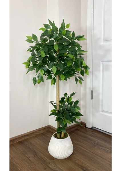 Yapay Benjamin Ağacı Bambu Gövdeli 125 cm