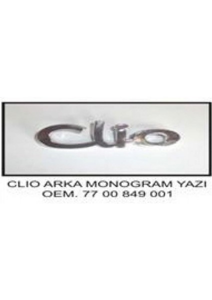 Arka Yazi Clio Em Küçük Harfle Yazili Olan Gnzrz