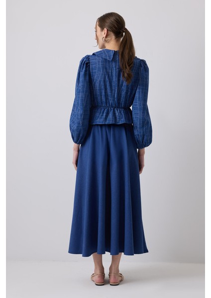 Denim Efektli Bluz Etek Takım fırsatları