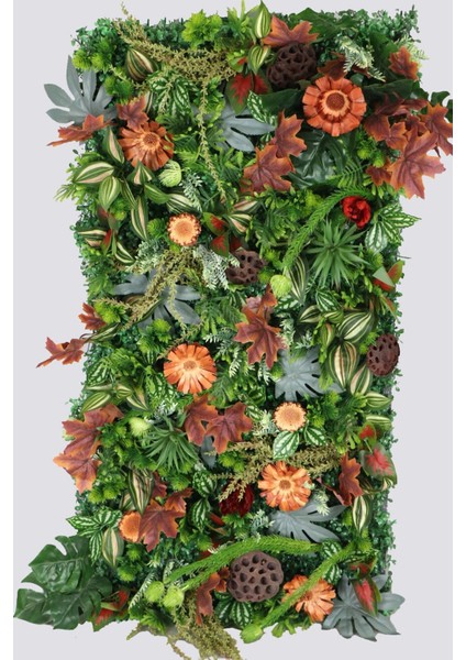 Yapay Dikey Bitki Hazır Duvar Paneli 50 x 100 cm Model 2