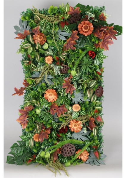 Yapay Dikey Bitki Hazır Duvar Paneli 50 x 100 cm Model 2