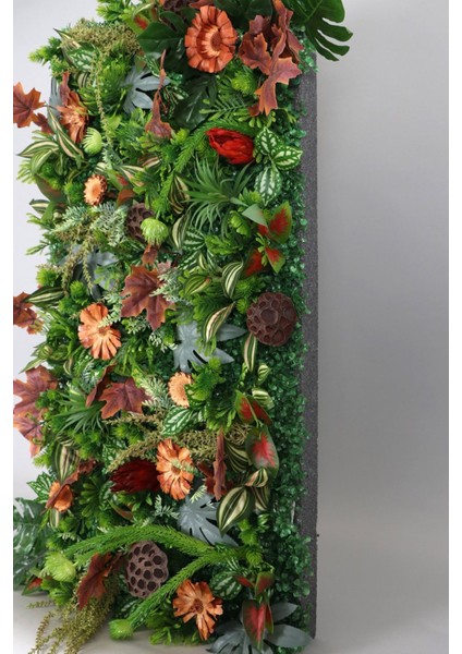 Yapay Dikey Bitki Hazır Duvar Paneli 50 x 100 cm Model 2