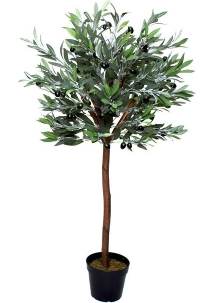 Yapay Zeytin Ağacı 120 cm Tek Gövdeli Doğal Gerçek Görünümlü Yapay Ağaç