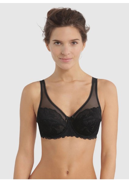 Siyah Kadın Balenli Sütyen D08H4