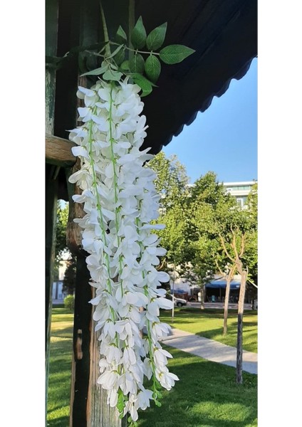 Dekoratif Lüx Sarkan Akasya Çiçeği Yapay Çiçek 5 Dal 1 Demet 80 cm